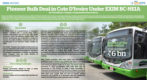 Pioneer Bulk Deal in Cote D'Ivoire Under EXIM BC-NEIA